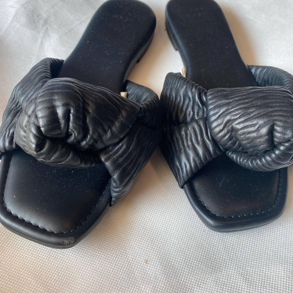 A New Day, Black Women's Slide Sandals, size 8